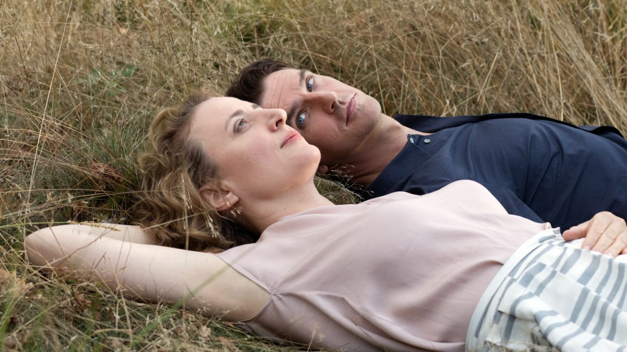 Maren Eggert and Dan Stevens in "I'm Your Man."