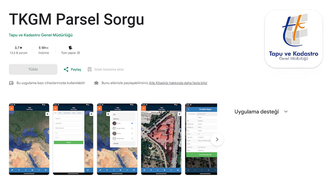 Parsel sorgulama programı indir