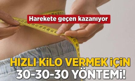 Kilo vermek için 30-30-30 kuralı! Kitabında yazdı: Uygulayanlar incecik oluyor