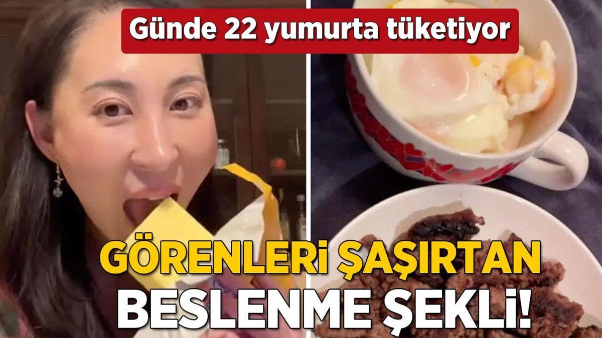 Her gün 1 kalıp tereyağı, 22 tane yumurta yiyor! 'Bu diyet beni incecik yaptı'