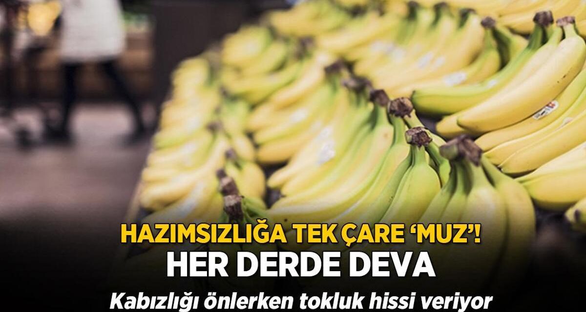 Şişmiş göbeğin tek çaresi muz! Kabızlığı önlerken tokluk hissi de veriyor