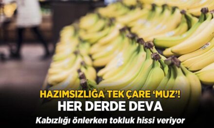 Şişmiş göbeğin tek çaresi muz! Kabızlığı önlerken tokluk hissi de veriyor