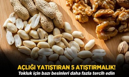 Açlığı yatıştıran 5 atıştırmalık! Uzun süren tokluk için en çok bunları yiyin