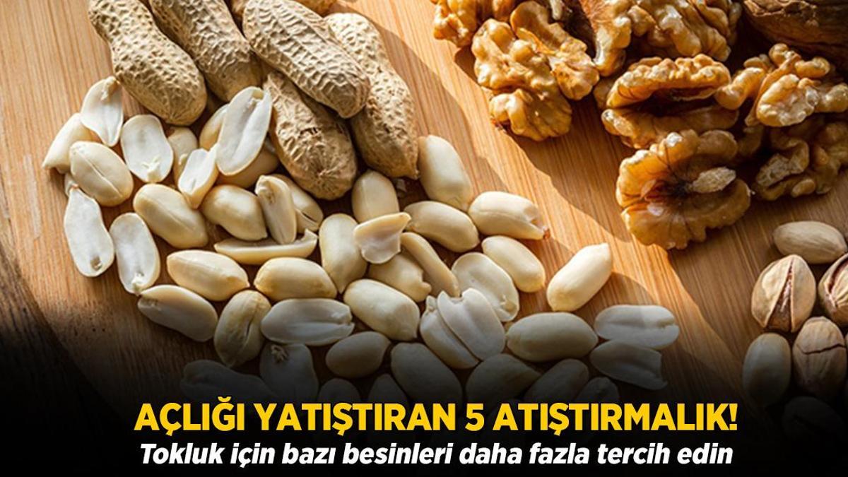Açlığı yatıştıran 5 atıştırmalık! Uzun süren tokluk için en çok bunları yiyin