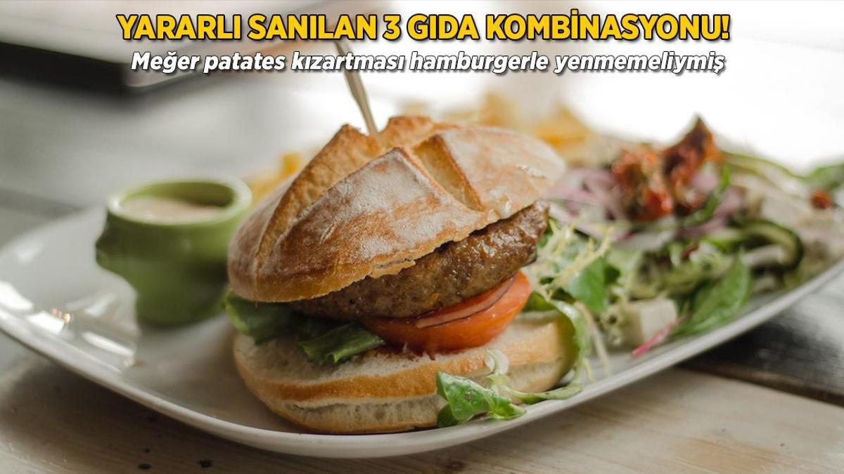 Lezzeti de zararı da fazla! Meğer patates kızartması hamburgerle yenmezmiş