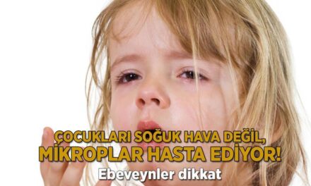 Ebeveynler dikkat! Çocukları soğuk hava değil, mikroplar hasta ediyor