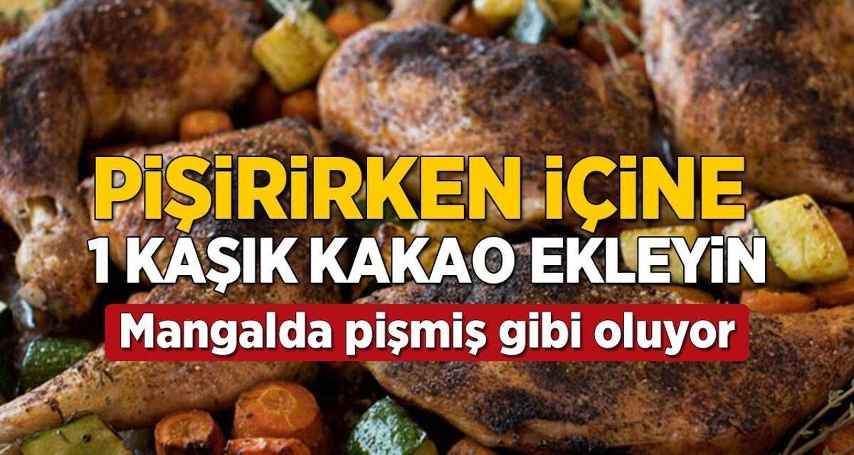 Usta şeflerin tavuk pişirme tekniği! 1 kaşık yeterli, mangalda pişirmiş gibi oluyor