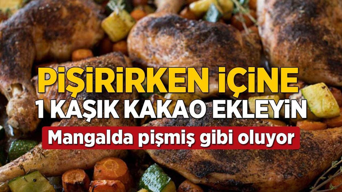 Usta şeflerin tavuk pişirme tekniği! 1 kaşık yeterli, mangalda pişirmiş gibi oluyor