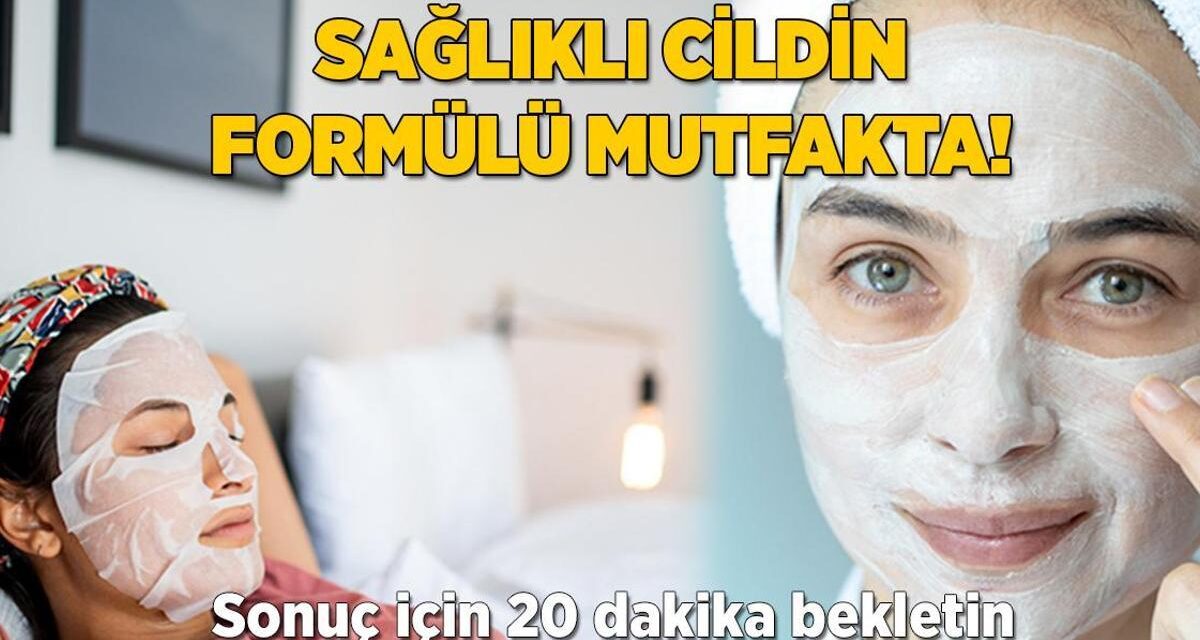 Sımsıkı ve diri cildin formülü mutfakta! Sonuç için 20 dakika bekletin