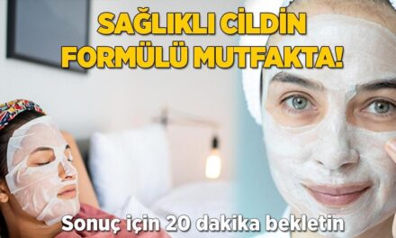 Sımsıkı ve diri cildin formülü mutfakta! Sonuç için 20 dakika bekletin