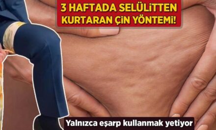 3 haftada selülitten kurtaran Çin yöntemi! Yalnızca eşarp kullanmak yetiyor