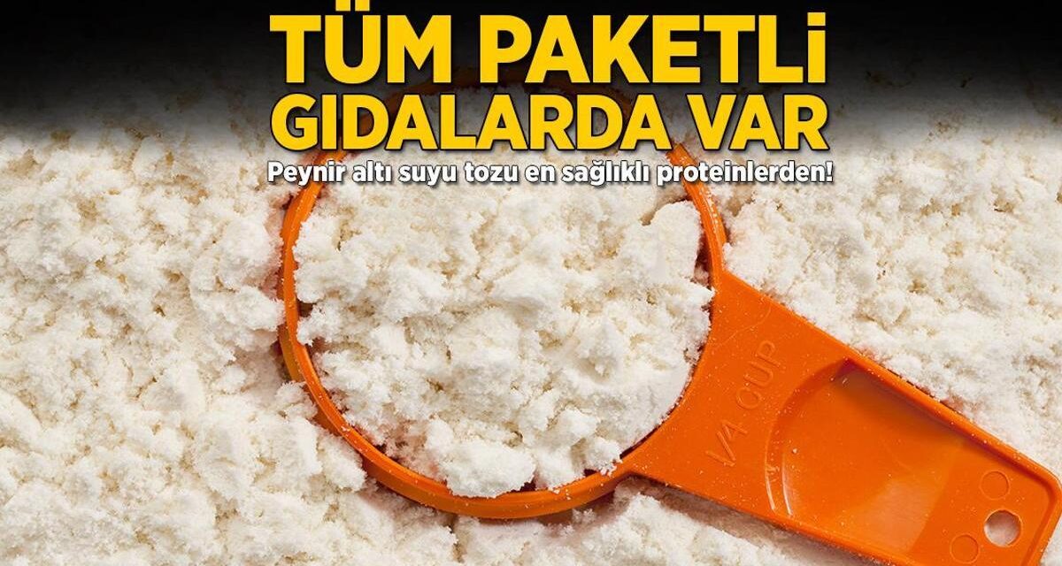 Tüm paketli gıdalarda var! Peynir altı suyu tozu en sağlıklı proteinlerdenmiş