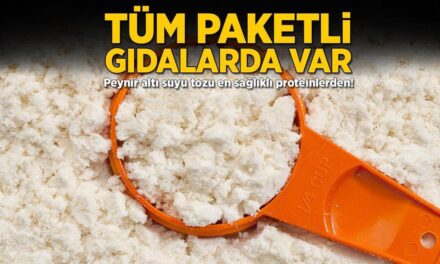Tüm paketli gıdalarda var! Peynir altı suyu tozu en sağlıklı proteinlerdenmiş