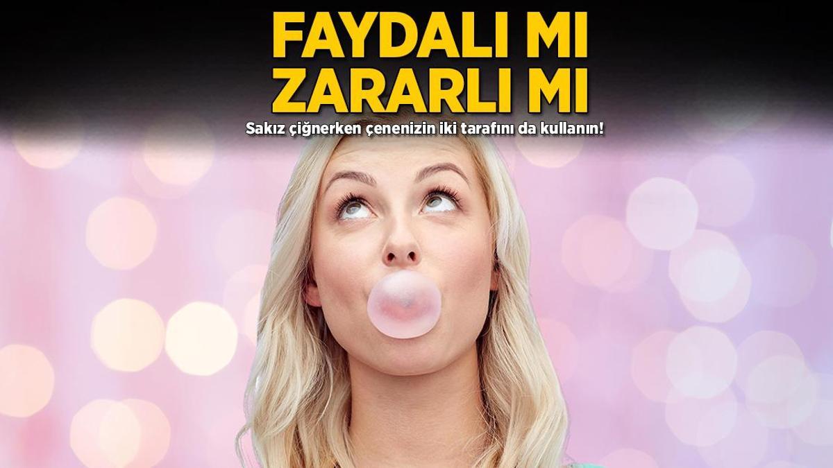 Faydalı mı, zararlı mı? Sakız çiğnerken çenenizin iki tarafını da kullanın