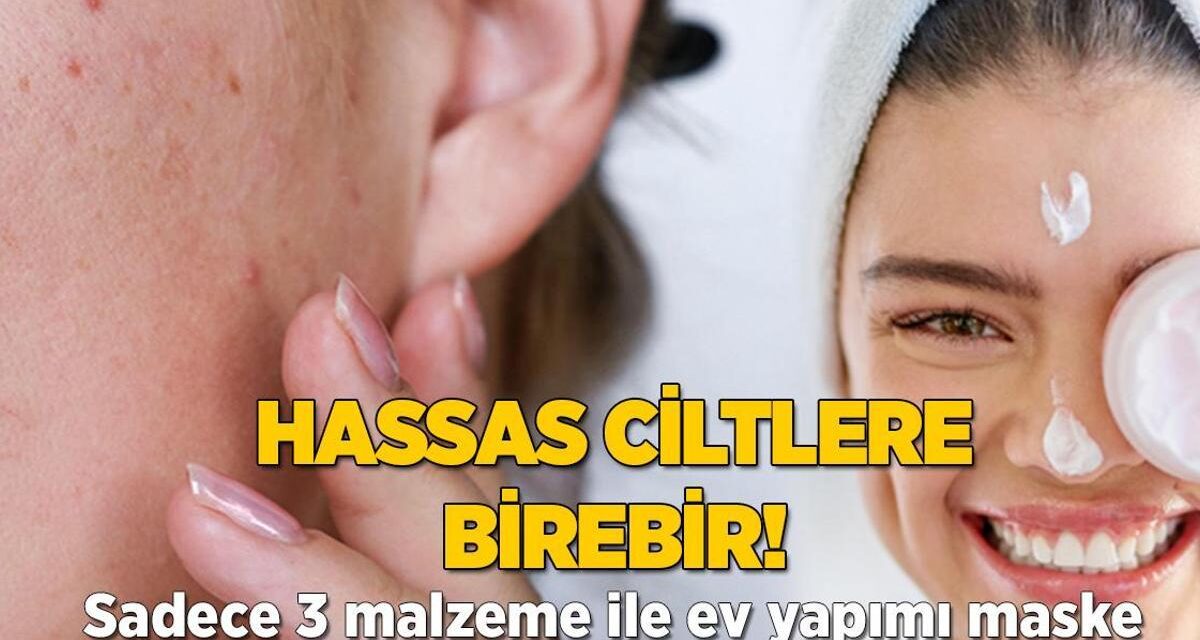 Hassas ciltlere birebir! Sadece 3 malzeme ile ev yapımı maske