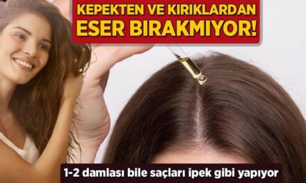 Kepekten ve kırıklardan eser bırakmıyor! 1-2 damlası bile saçları ipek gibi yapıyor