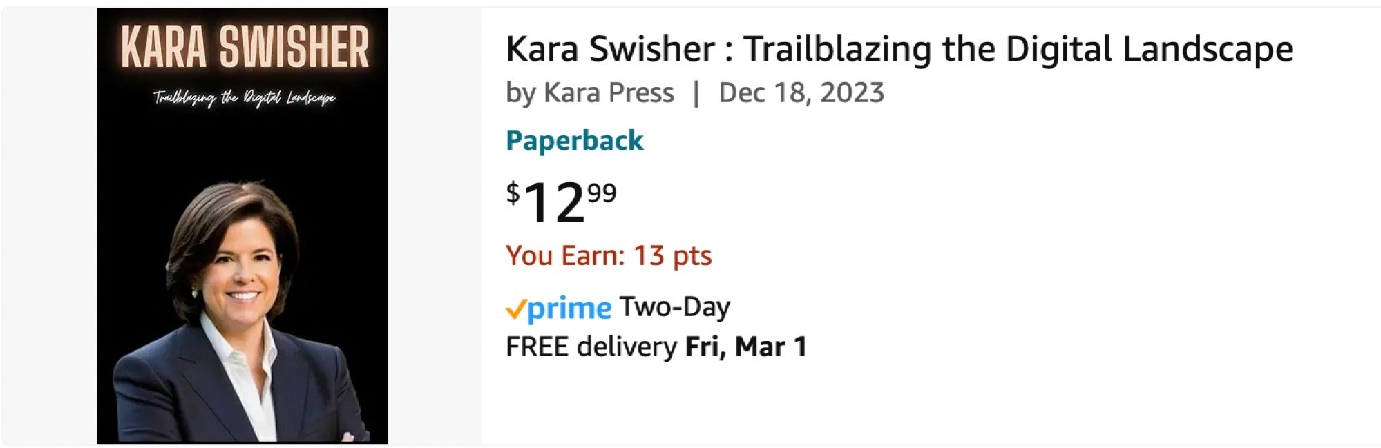 a book about Kara Swisher on Amazon