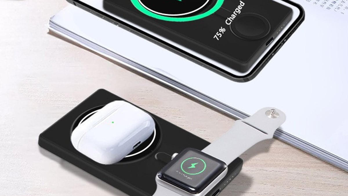 This $39.99 portable wireless charger can power 3 devices