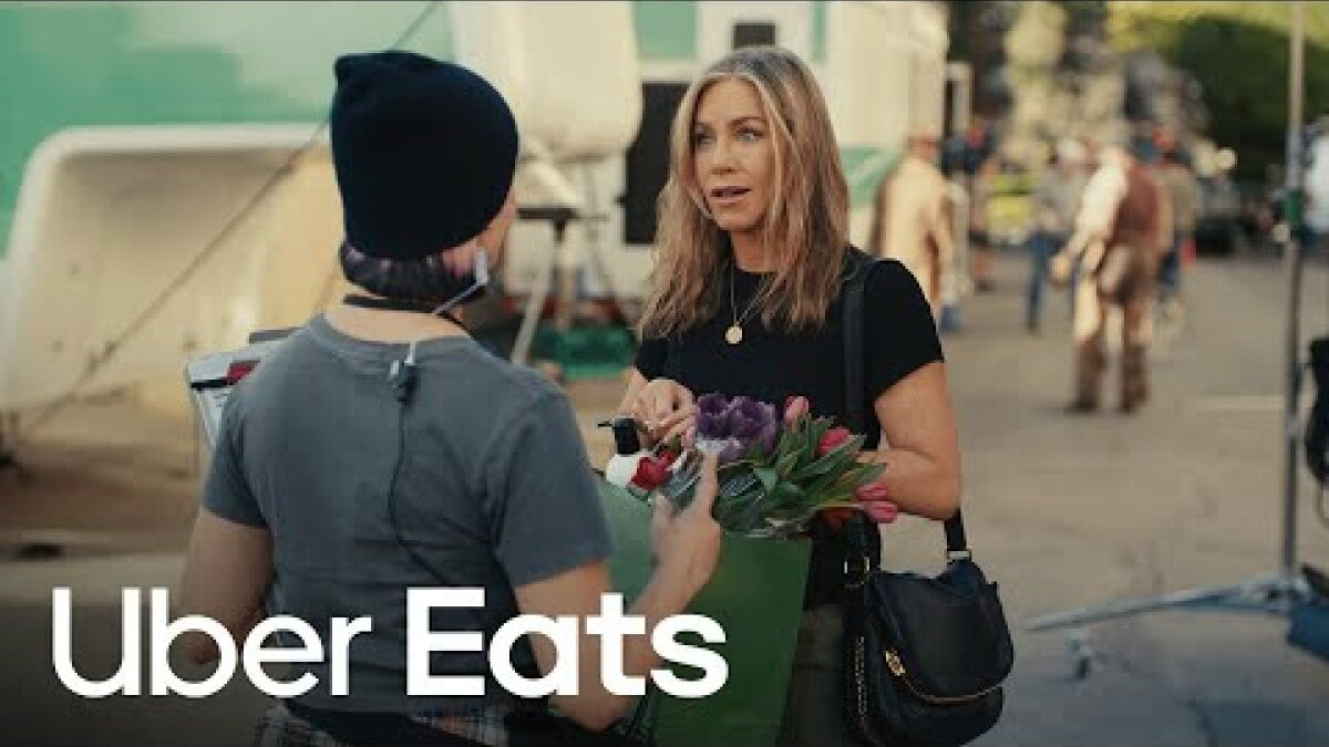 Jennifer Aniston and David Schwimmer have an awkward reunion in Uber Eats Super Bowl ad