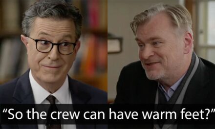 Stephen Colbert asking Christopher Nolan about his ‘no Uggs on set’ rule is peak journalism