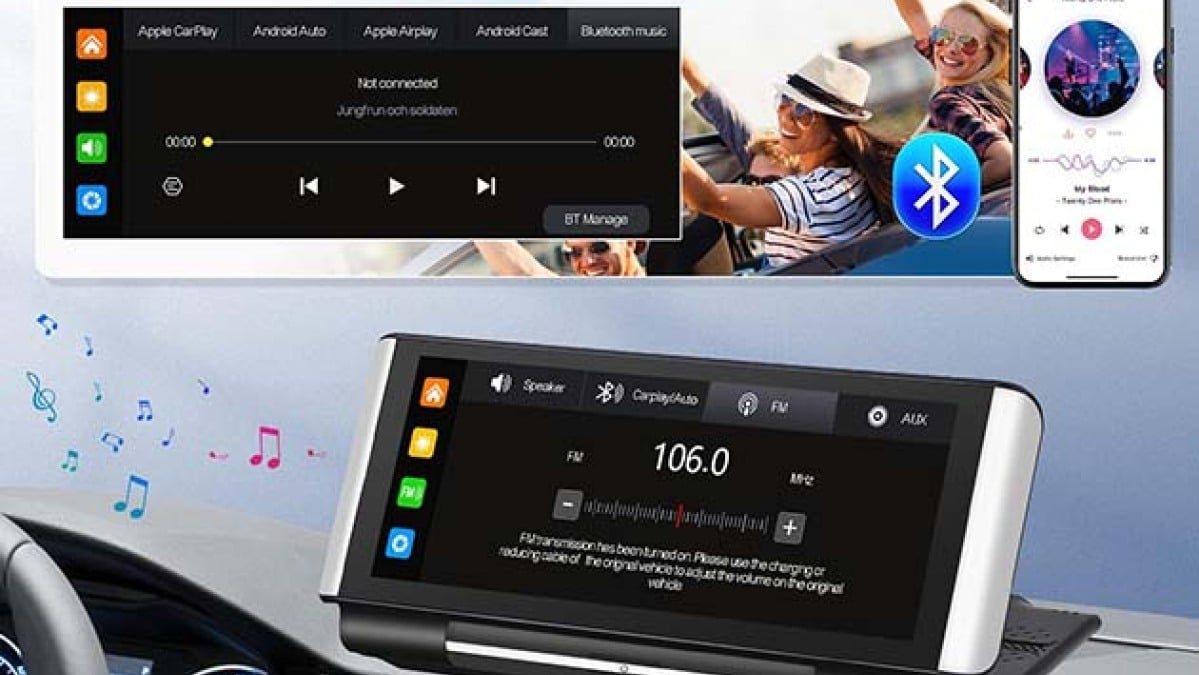 This Bluetooth touchscreen car display is just $96