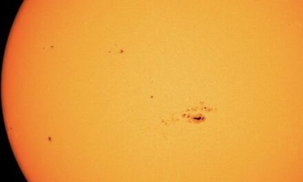 NASA captured this enormous sunspot group in images