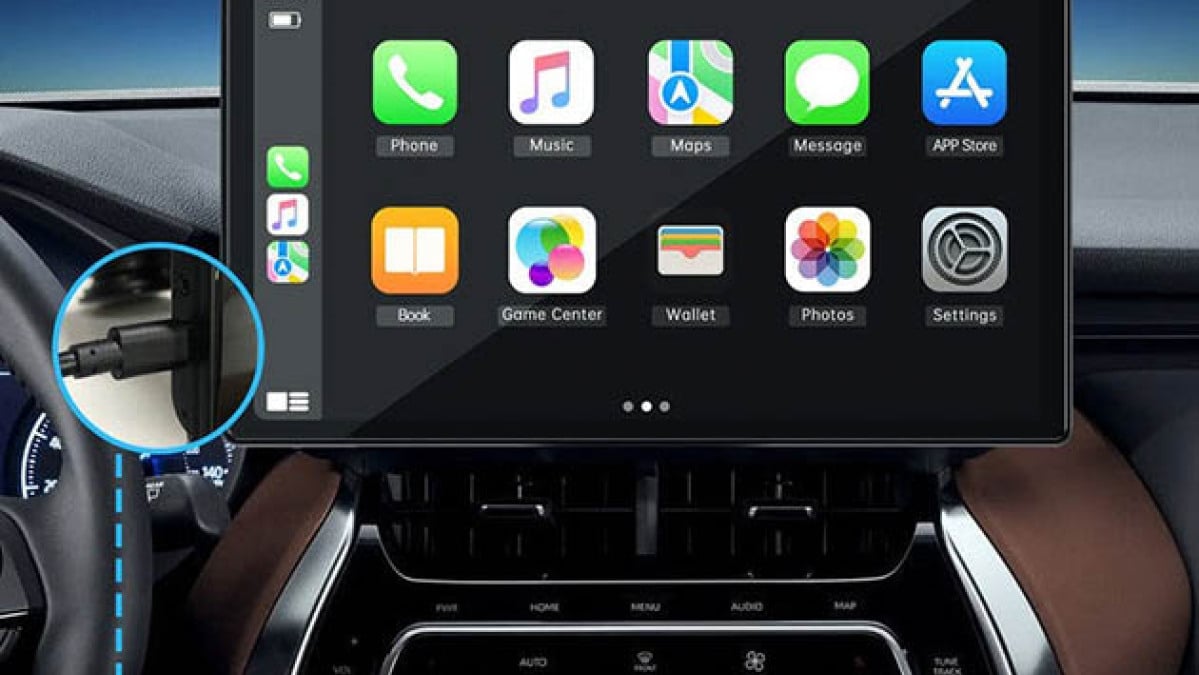 This Apple CarPlay-compatible car display is only $120
