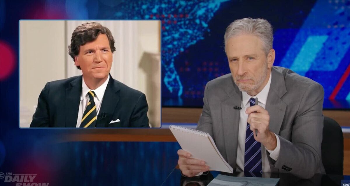 Jon Stewart shreds Tucker Carlson’s Putin interview in 15 brutal minutes