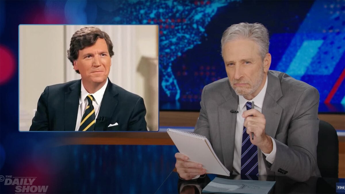 Jon Stewart shreds Tucker Carlson’s Putin interview in 15 brutal minutes