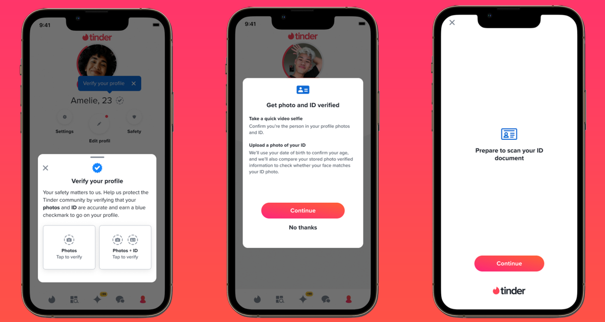 Tinder to require IDs for verification checkmark