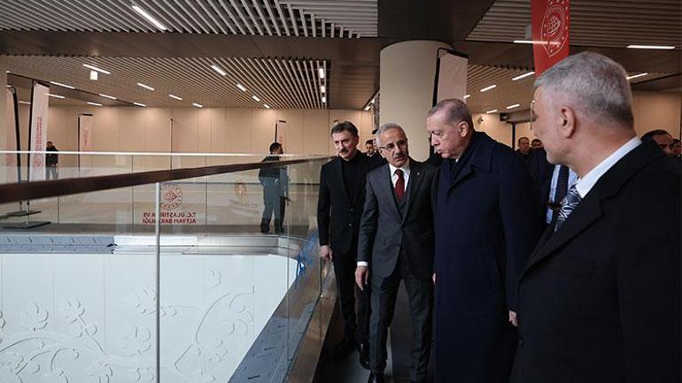 Cumhurbaşkanı Erdoğandan Ekrem İmamoğluna metro tepkisi: Bizim yaptıklarımıza sahip çıkıyor