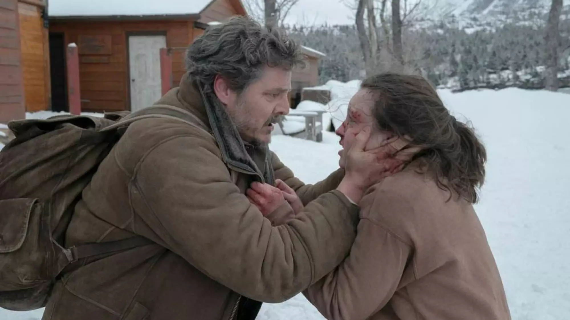 Pedro Pascal and Bella Ramsey in "The Last of Us."