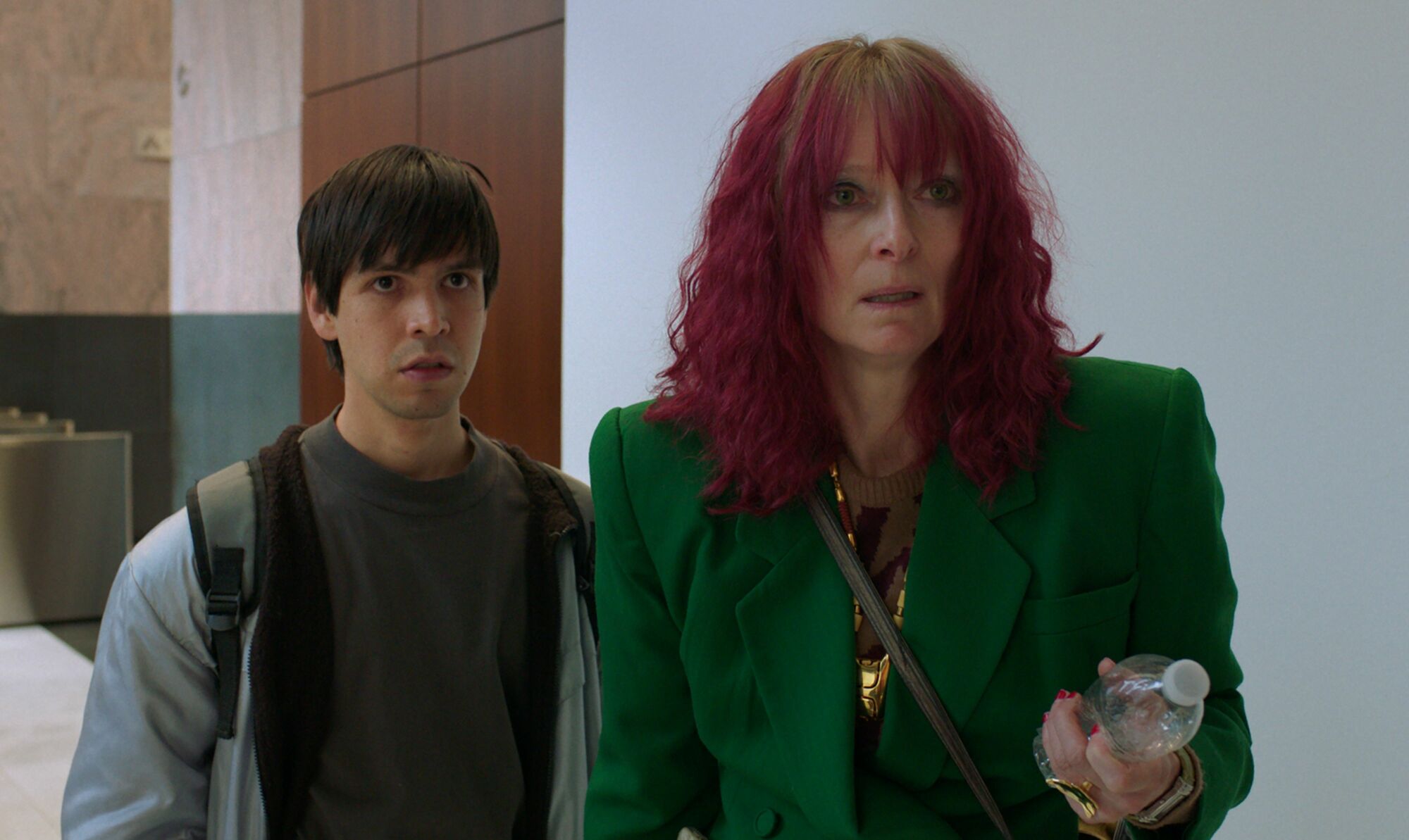 Julio Torres and Tilda Swinton play misfits in New York City in "Problemista."