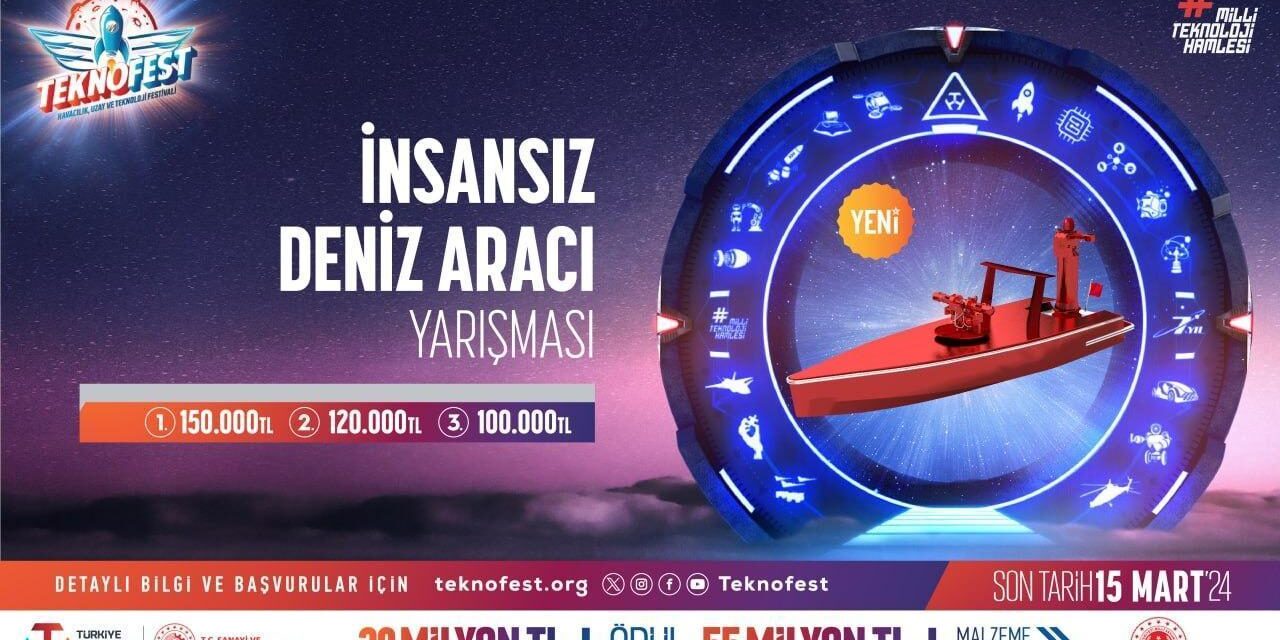 İnsansız Deniz Aracı Yarışması için son başvuru tarihi 15 Mart