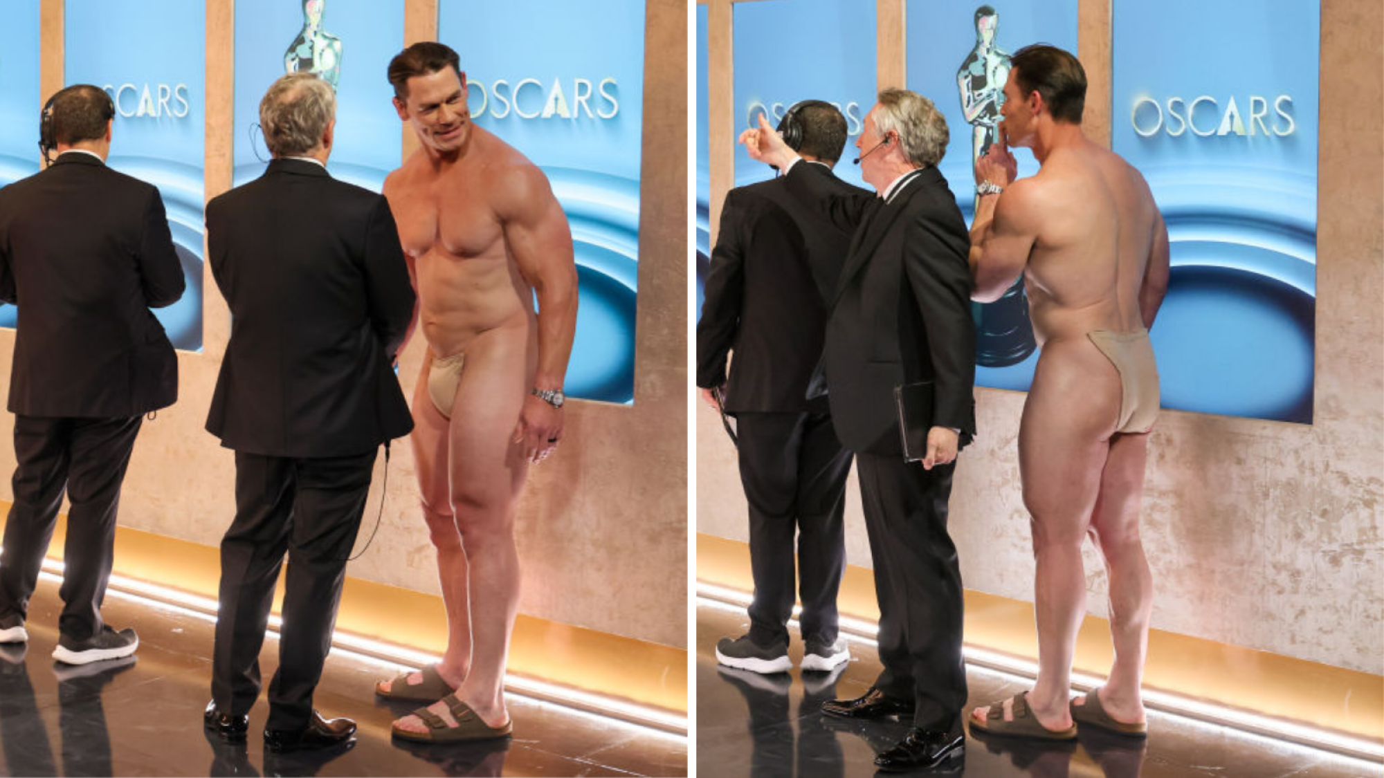 John Cena back stage during the the 96th Annual Academy Awards in Dolby Theatre at Hollywood & Highland Center in Hollywood, CA, Sunday, March 10, 2024.