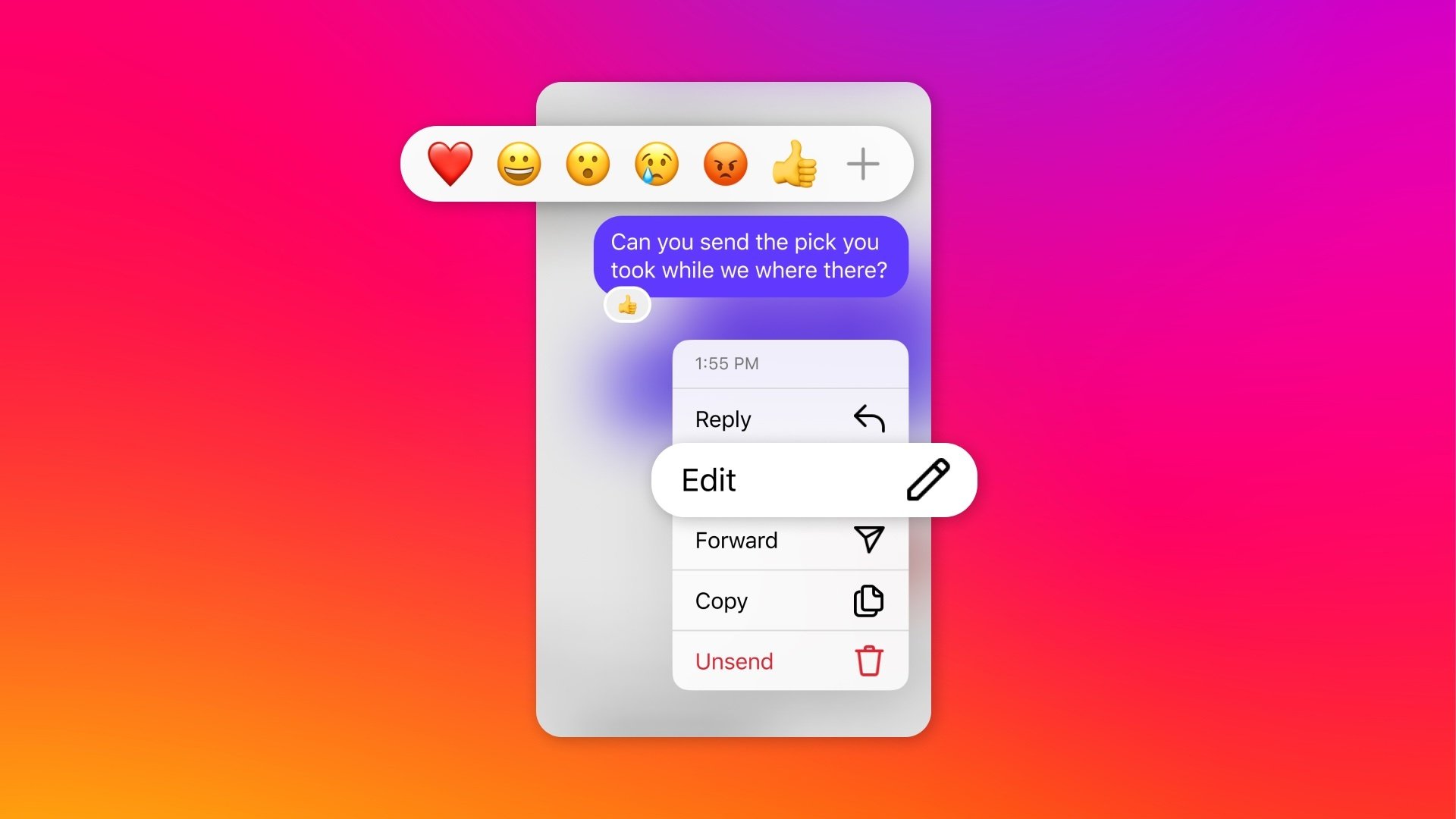 Message editing, chat pinning, read receipt customization, and sticker-saving — here are the new features sliding into your DMs.