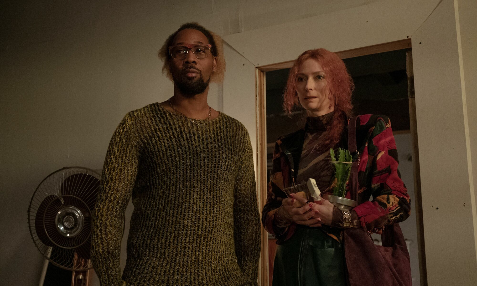 RZA and Tilda Swinton in "Problemista."