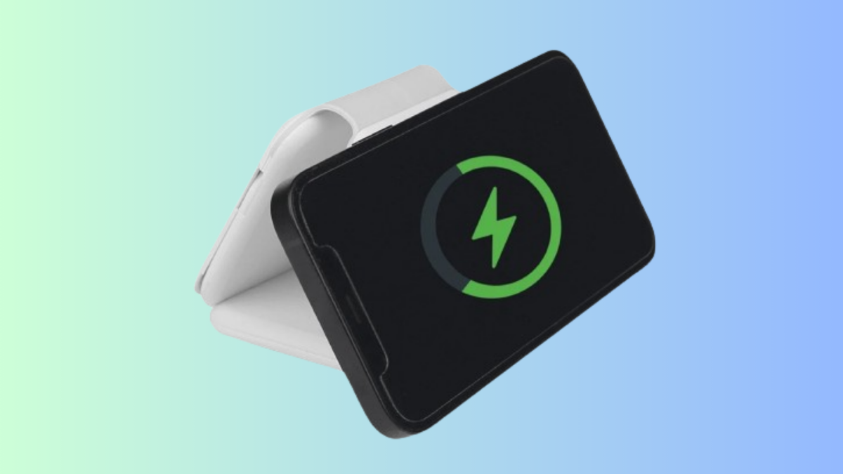 Get a foldable wireless magnetic charging station for only $22