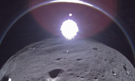 Broken moon lander beams back a final poignant photo — of Earth