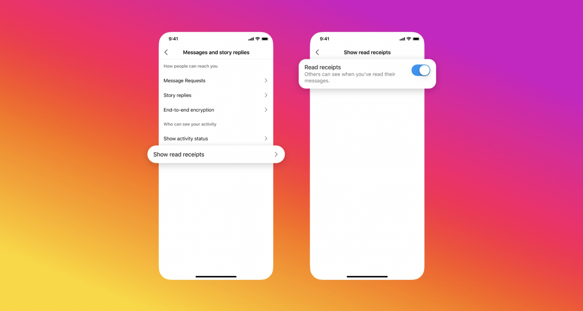 How to turn read receipts on or off on Instagram