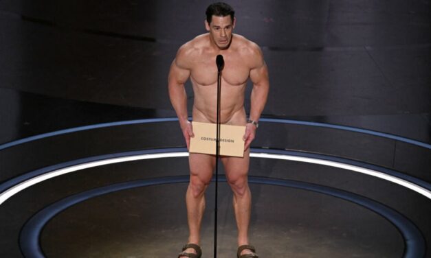 John Cena was naked on the Oscars’ stage. Here’s what happened.