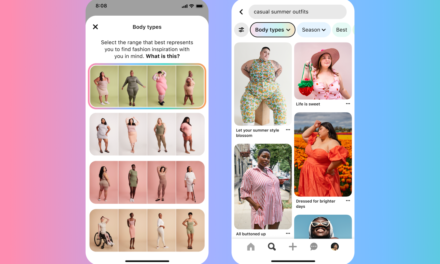 Pinterest’s body type search helps users find more size-inclusive results