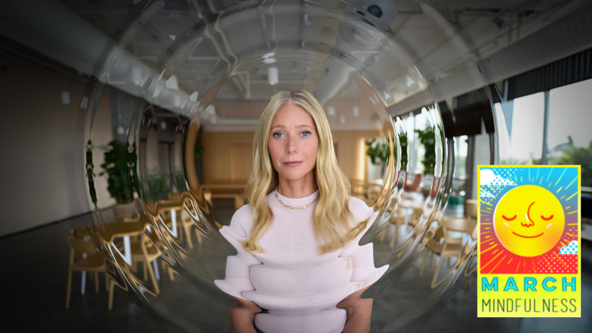 Gwyneth Paltrow’s new wellness routine is eyes-open meditation — with an app.