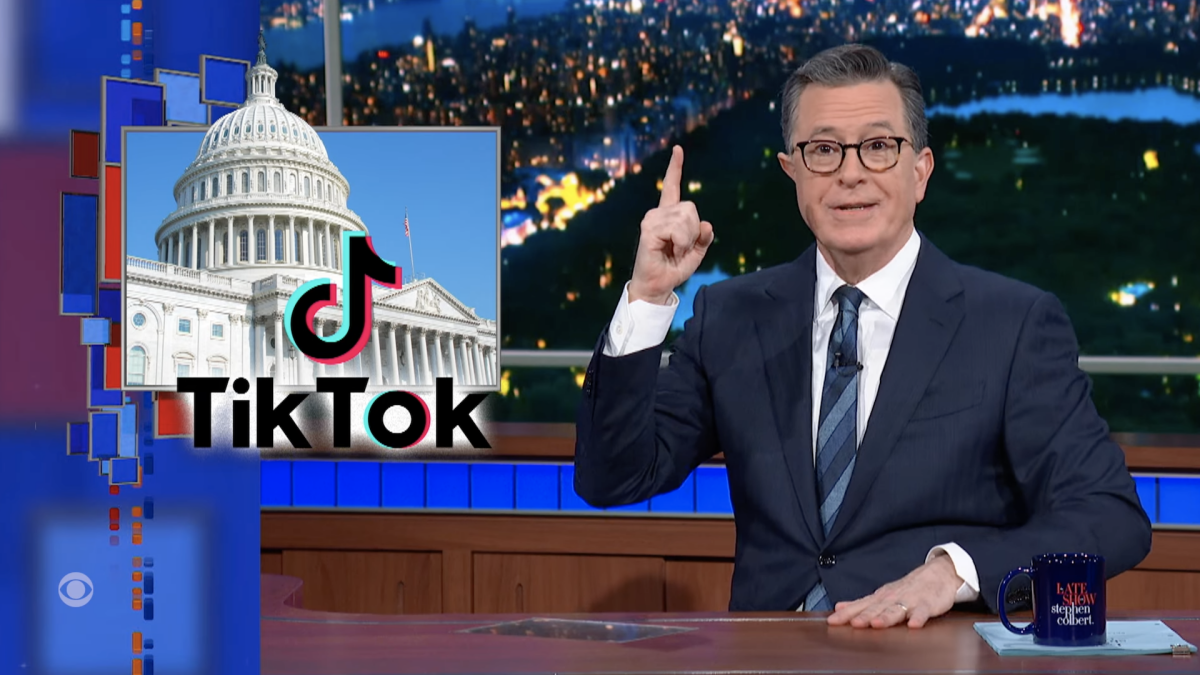 Stephen Colbert goes to town on Congress' proposed TikTok ban