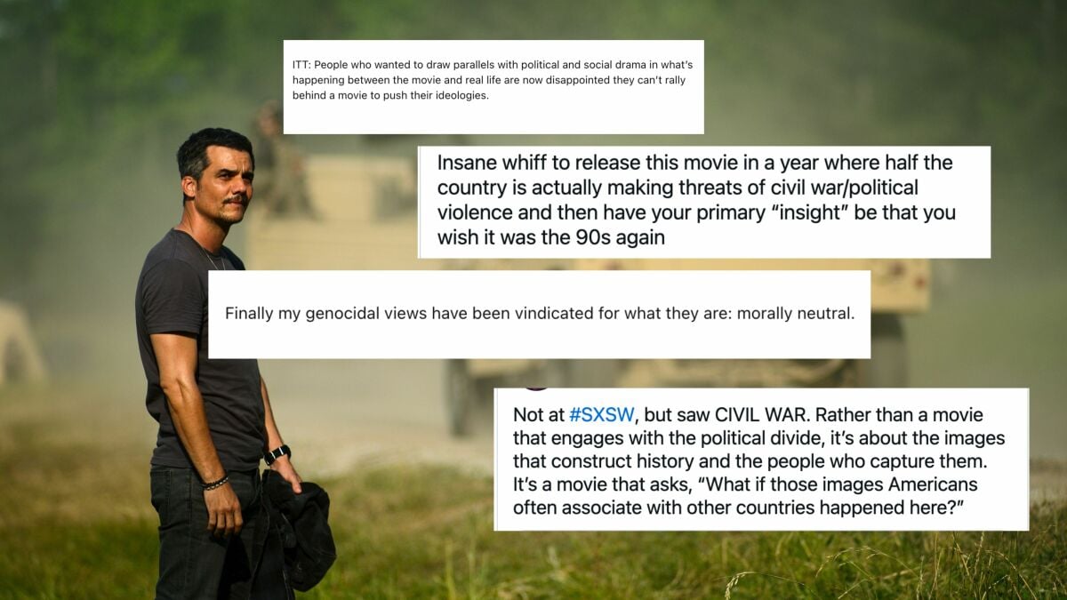 ‘Civil War’ isn’t out yet, but the internet is already going to war over it
