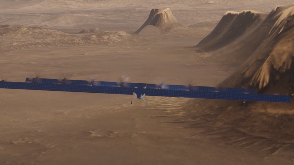 Sci-fi video shows how NASA might fly a plane — yes, a plane — on Mars