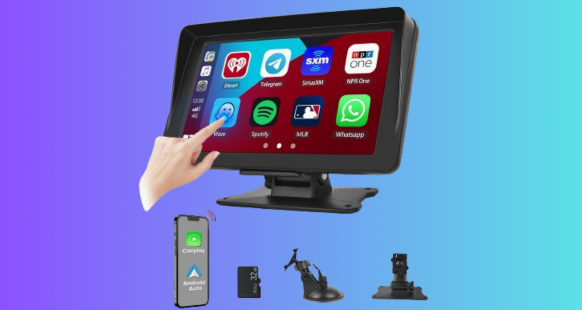 This $79 wireless car display has Android and Apple compatibility
