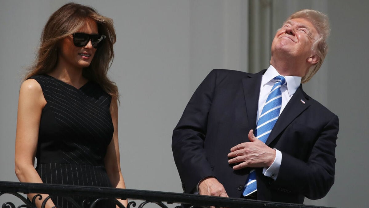 That iconic Trump meme may save eyes this eclipse