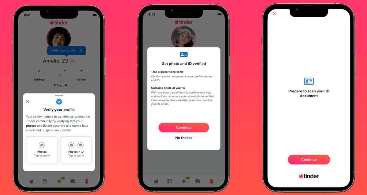 Tinder yakın zamanda kimlik kontrolü yapabilir