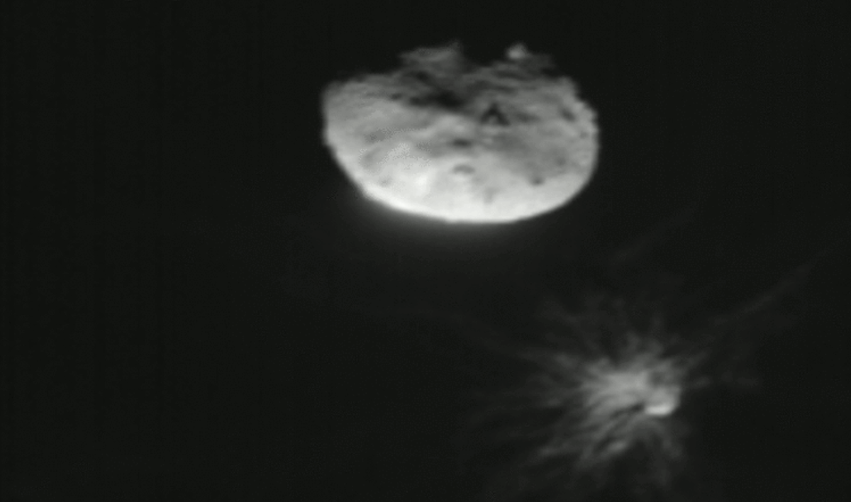 NASA, çarptığı asteroidde bunların olmasını hiç beklemiyordu: Yörüngesi de, şekli de değişti!